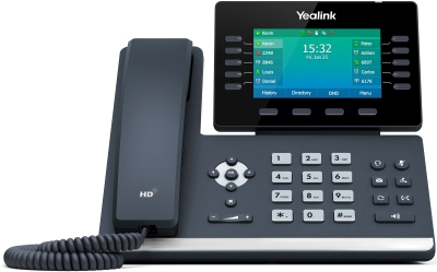 A Yealink T54W IP Desk Phone compatible with the POPP Hosted Microsoft VoIP Phone System