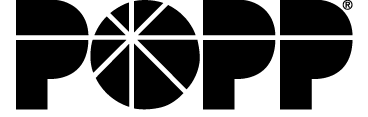 POPP Communications black logo