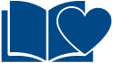 Book with heart icon