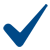 Blue checkmark