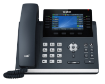 A Yealink T46U IP desk phone compatible with POPPs Cloud PBX phone system